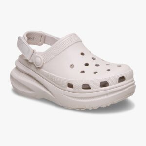 Crocs New Crush Clog - כפכפי פלטפרומה קלוג לנשים בצבע קרם קקאו