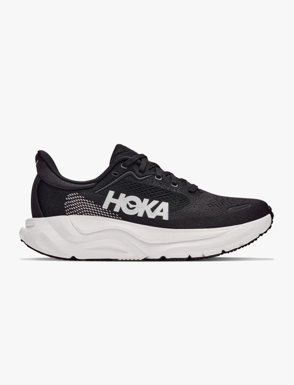HOKA ARAHI 9 WIDE - נעלי ספורט גברים הוקה אראהי 9 רחבות בצבע שחור/לבן