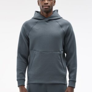 Hoka Essential Recovery Hoodie - סווטשירט הוקה לגברים בצבע נייבי דהוי