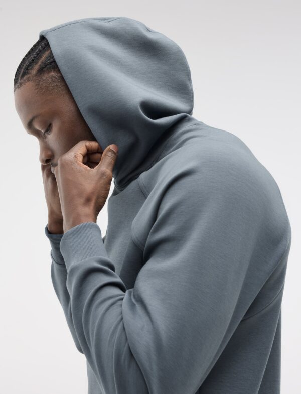 Hoka Essential Recovery Hoodie - סווטשירט הוקה לגברים בצבע נייבי דהוי