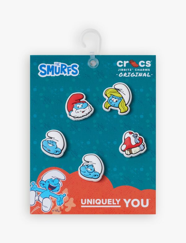 Crocs Jibbitz Smurfs - מארז 5 ג'יביטים קרוקס
