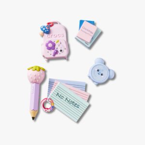 Crocs Jibbitz Girly Back to School - מארז 5 ג'יביטים קרוקס