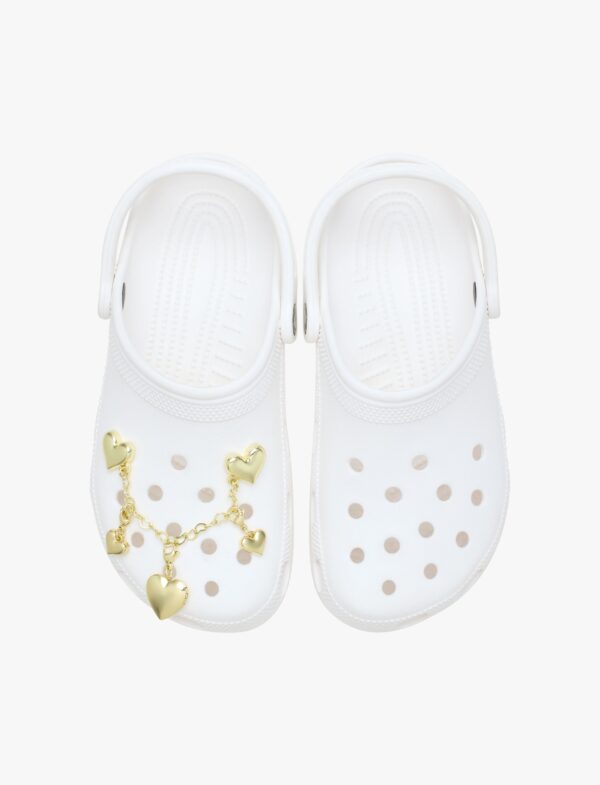 Crocs Gold Heart Chain - שרשרת ג'יביטים לקרוקס