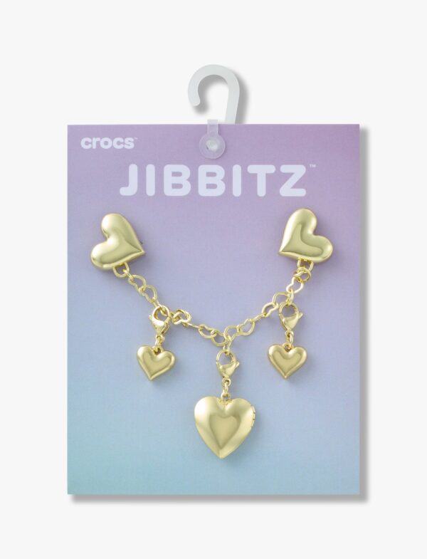 Crocs Gold Heart Chain - שרשרת ג'יביטים לקרוקס