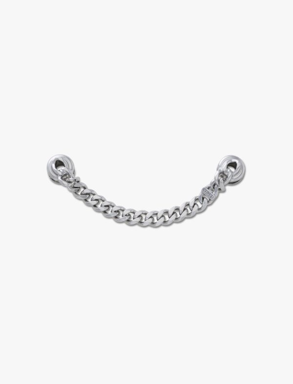 Crocs Silver Flat Curb Chain - שרשרת ג'יביטים לקרוקס