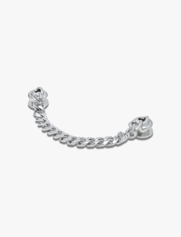 Crocs Silver Flat Curb Chain - שרשרת ג'יביטים לקרוקס