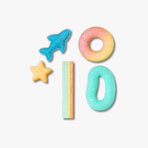 Crocs Jibbitz Yummy Colorful Candy - מארז 5 ג'יביטים קרוקס