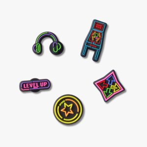 Crocs Jibbitz Level Up Gamer - מארז 5 ג'יביטים קרוקס