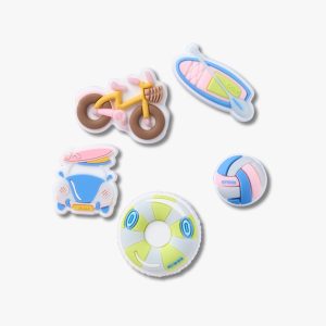 Crocs Jibbitz UV Changing Beach - מארז 5 ג'יביטים קרוקס חוף משני צבע בשמש