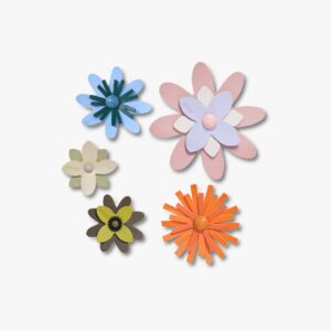 Crocs Faux Leather Floral - מארז 5 ג'יביטים קרוקס