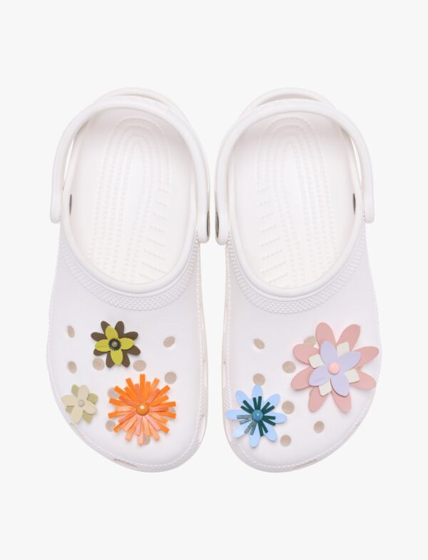 Crocs Faux Leather Floral - מארז 5 ג'יביטים קרוקס